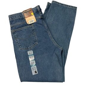 Carhartt Men's Relaxed Fit Classic Denim Blue Jeans Size 38x34
